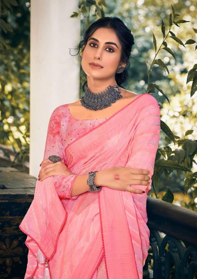 Kashvi Mareena Printed Georgette New Designer Ethnic Wear Saree Collection